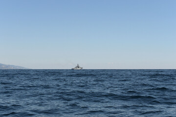 A warship in the Black Sea