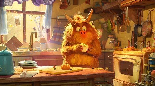 Centaur Chef Expertly Navigates the Bustling Kitchen Mastering the Art of Culinary Delights