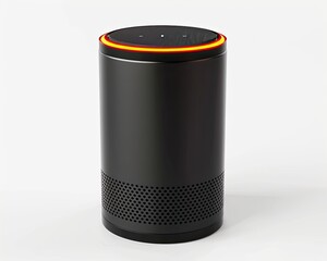 Sleek Black Smart Speaker