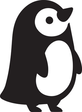 Penguin design silhouette vector art work JPGE & EPS file