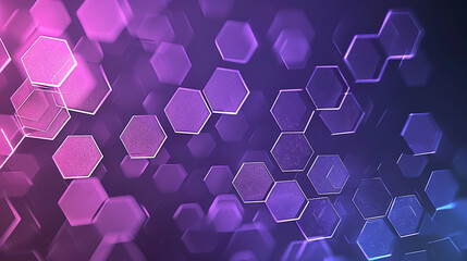 Geometric abstract background with violet hexagon pattern background