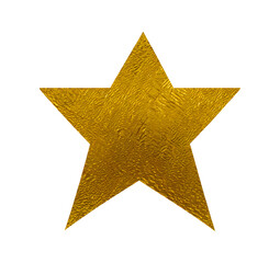 Gold foil star