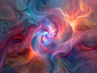 Obraz premium Abstract Swirling Lines Tapestry ArtworkIntricate Design Elements