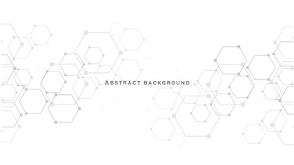 hexagon pattern vector illustration. Geometric abstract background with simple hexagonal elements.