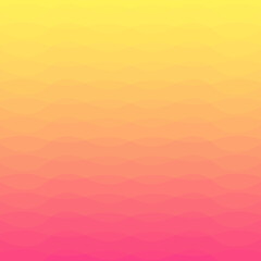 Abstract yellow and pink gradient wave simple background. Vector illustration.	