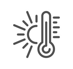 Eco related icon outline and linear symbol.
