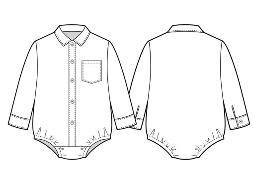 New born baby shirt style romper