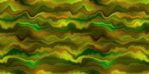 Blurry silk moody horizontal stripe texture border background. Wavy irregular bleeding wave seamless edge pattern. Atmospheric ombre distorted banner with watercolor effect. Space dyed washi tape