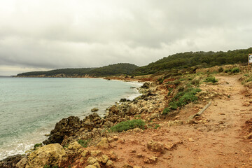 Rocky Shoreline of Playa de Binigaus, Menorca