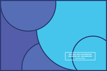 Geometric Pattern - Geometric Background - Abstract Background - Circles - Blue - Use in Website Design, Packaging, Wall Art, Wallpaper, Poster, Banner, Profile, Brochure, Apparel, Textiles 