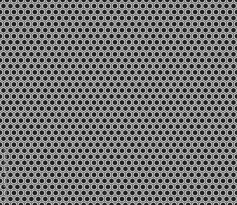 Poster honeycomb mosaic background. plain hexagon net with inner solid cells. regular hexagon shapes. seaml