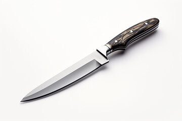 Obraz premium A clerical knife with a plastic handle isolated on clear white background