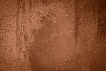 Texture of a brown concrete as a background, brown grungy wall