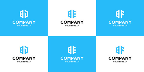 initial be logo design