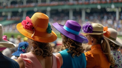 Spectators at the Kentucky Derby Event