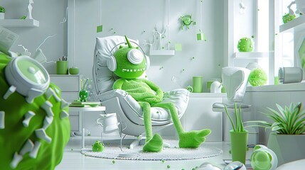 Playful 3d character with whimsical design. Best for captivating social media posts or adding a touch of humor to blog visuals.