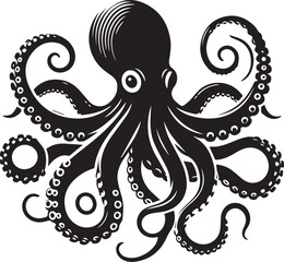 Octopus design silhouette vector art work JPGE & EPS file