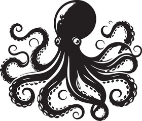 Octopus design silhouette vector art work JPGE & EPS file