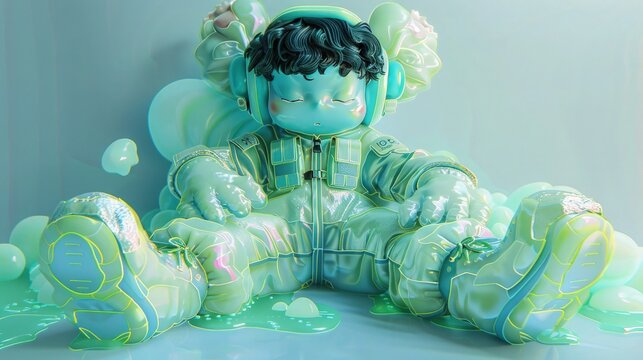 Playful 3d character with whimsical design. Best for captivating social media posts or adding a touch of humor to blog visuals.