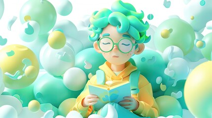 Playful 3d character with whimsical design. Best for captivating social media posts or adding a touch of humor to blog visuals.