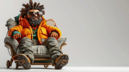 Playful 3d character with whimsical design. Best for captivating social media posts or adding a touch of humor to blog visuals.