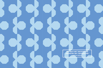 Octagon Shapes and Designs Blue Colors Geometric Pattern Abstract Pattern Seamless 
