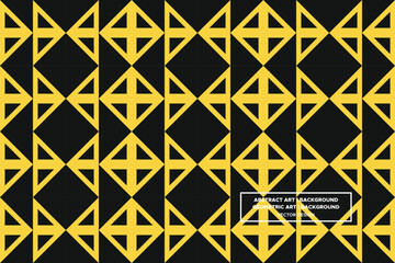 Triangular and Triangle Shapes and Designs Yellow and Black Colors Geometric Pattern Abstract Pattern Seamless 