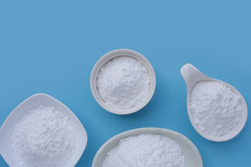 Bowl of baking soda, Sodium bicarbonate powder