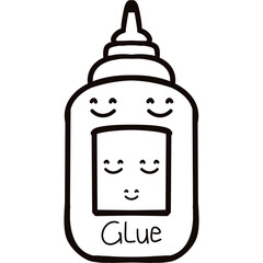 Back to school black and white line set clooection