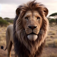 portrait of a lion