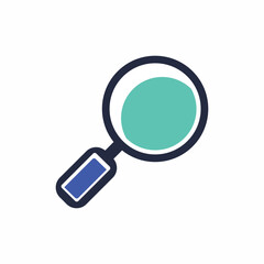 search lens zoom magnifier icon
