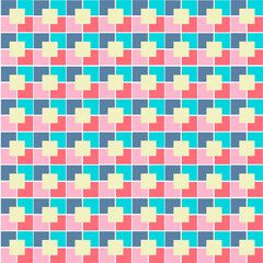 Colorful vintage squares