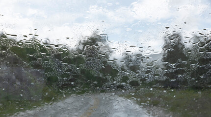 water flowing from the fountain