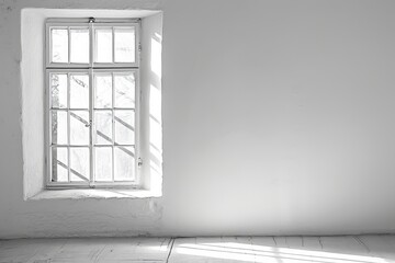 Window shadow drop on white wall background.Png.Transparent PNG.Transparent .black and white 