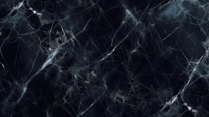 High-resolution black marble texture background with intricate white veining patterns, stone background for used in interior design, architecture.
