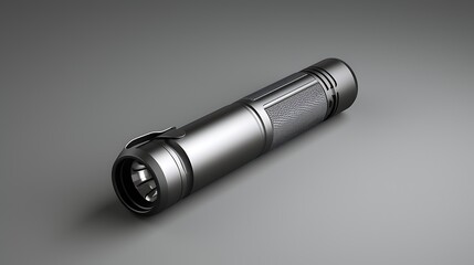 **Image description:**  A sleek and powerful flashlight made of durable aluminum. It is perfect for camping, hiking, or any other outdoor activity.