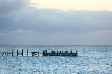 Fototapeta premium pier on the beach