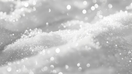 Background of glistening white snow