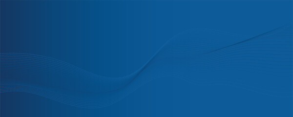 Abstract blue wave background.