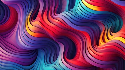 Fototapeta premium Colorful abstract background. Vibrant colors and smooth waves.