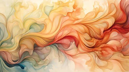 Abstract watercolor painting. Colorful floral background. Soft pastel colors.