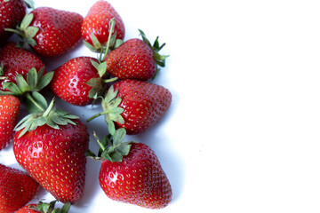 strawberries isolated