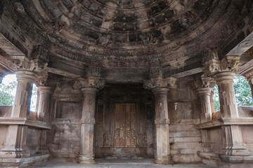 Ancient Indian Sas Bahu Temple of structure featuring intricate carvings, Udaipur, Rajasthan, India