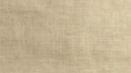 Natural beige linen texture background. Close-up of flax fibers. Fabric with a rough texture.