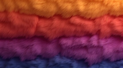 Colorful fur texture background. Warm colors. Soft and fluffy.