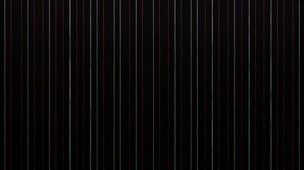 Black background with red and white vertical pin stripes.