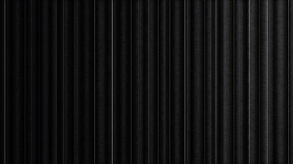 Black metal texture background. Dark corrugated metal surface with shiny lines.