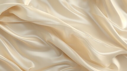 Fototapeta premium Soft and smooth, this luxurious cream silk fabric is perfect for any special occasion.
