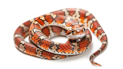 Naklejka premium Wild Type Corn Snake with natural brown