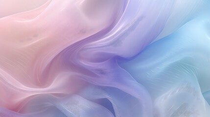 Fototapeta premium Abstract pastel colored wavy shapes background.